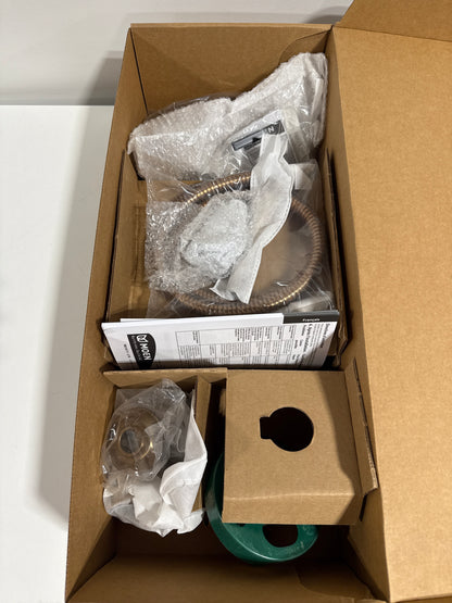 Moen Ronan Bronzed Gold Single-Handle Modern Tub and Shower Faucet with Handheld Rain Shower Spray Head, Shower Handle, Tub Spout, and Valve, 82021BZG