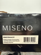 Miseno MTF194 Floor Mounted Tub Filler with Single Function Hand Shower - Chrome