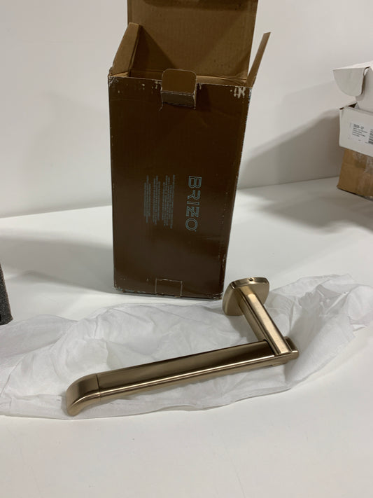 Brizo 695067 Allaria Wall Mounted Euro Toilet Paper Holder Luxe Gold