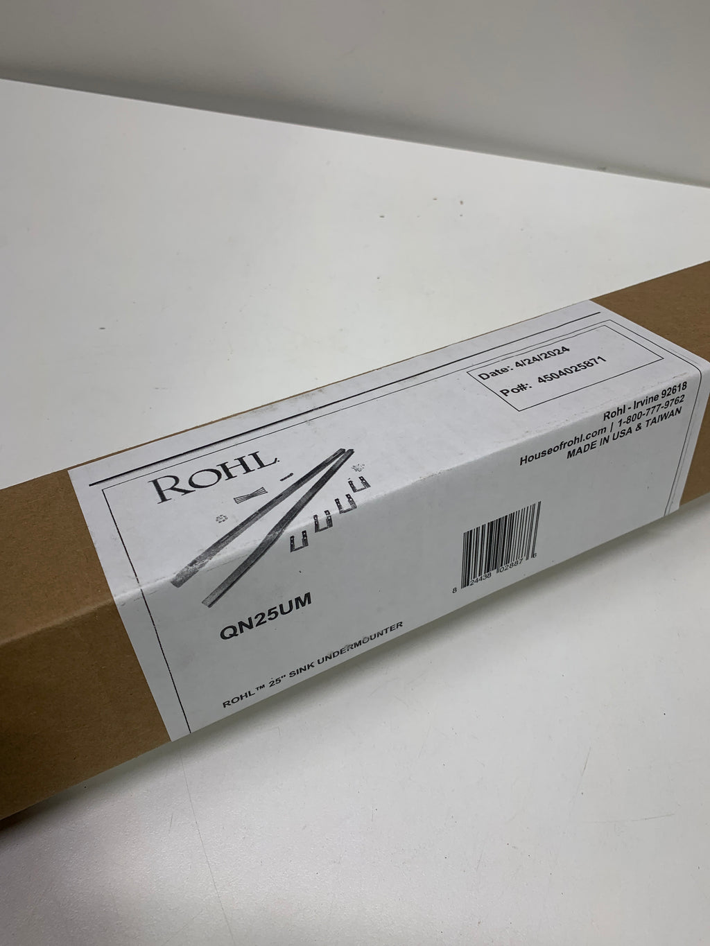 Rohl Vance Undermount Sink Kit 25 for Use with Allia Fireclay - *Plumbing