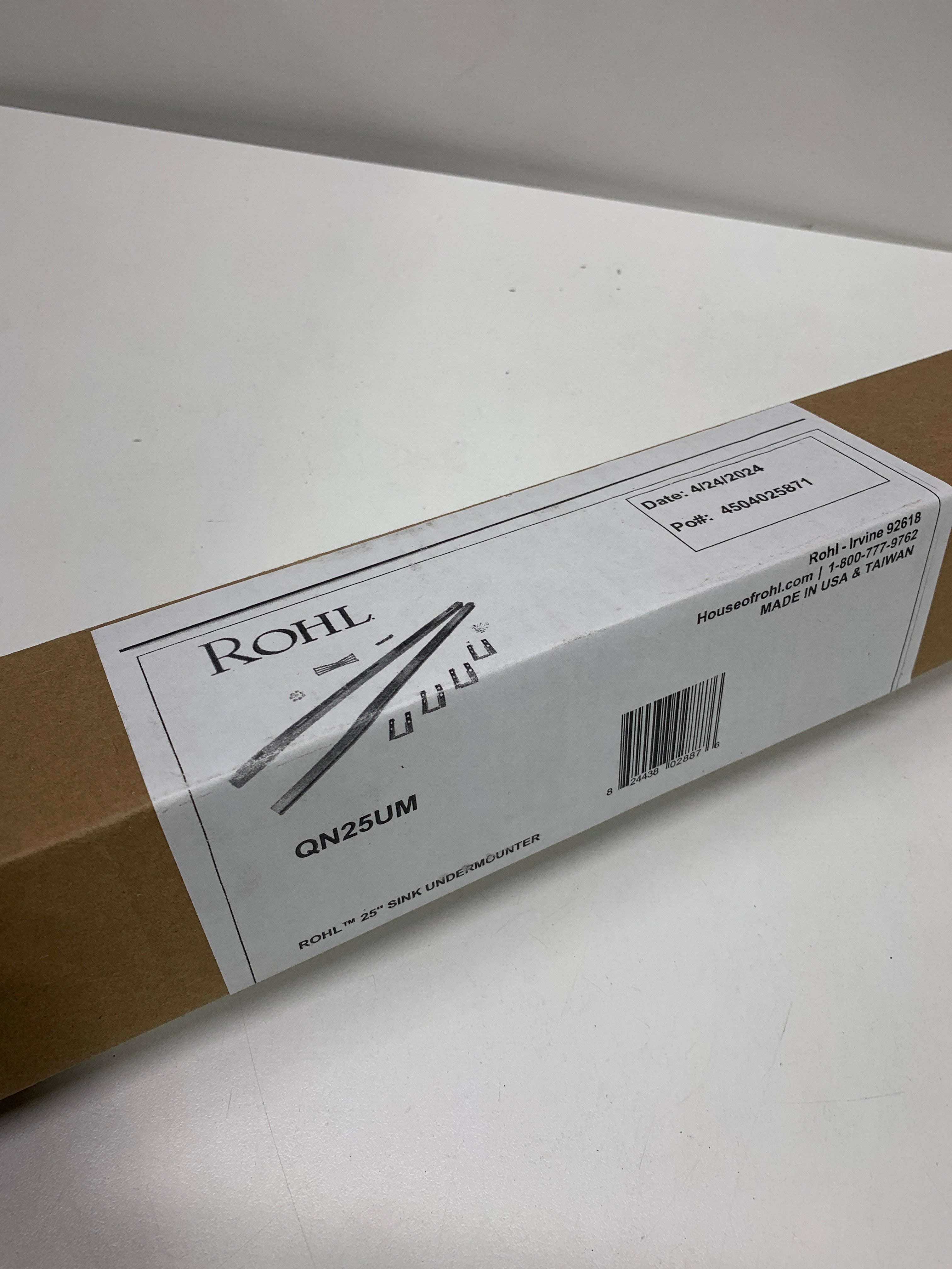 Rohl Vance Undermount Sink Kit 25 for Use with Allia Fireclay - *Plumbing