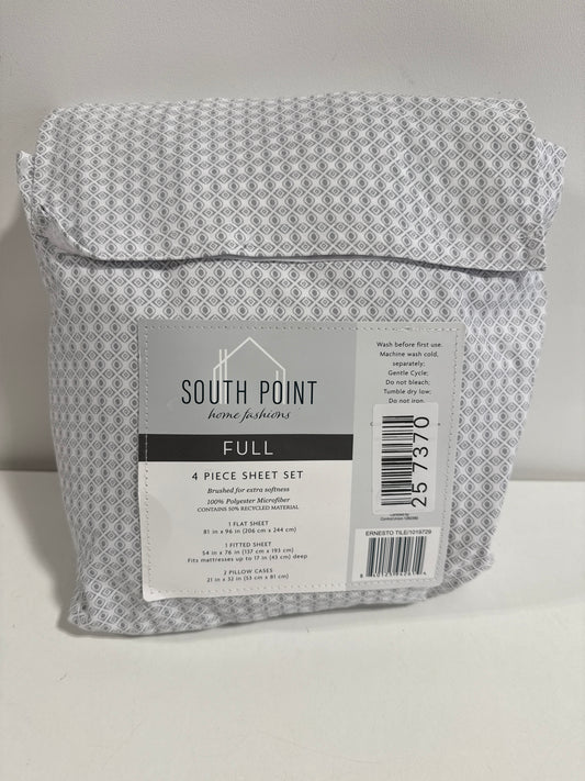 4-Piece Printed Sheet Set - Full| 17" Extra Deep | Cool, Crisp, Breathable Bed Sheets - Brushed for Softness