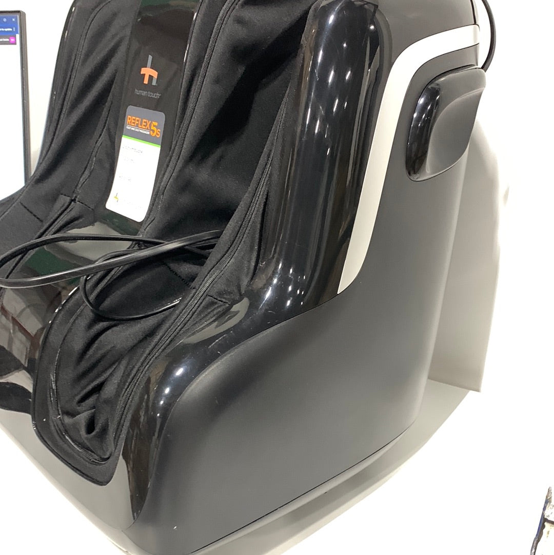 Used Human Touch Reflex5s Foot & Calf Massager, Black