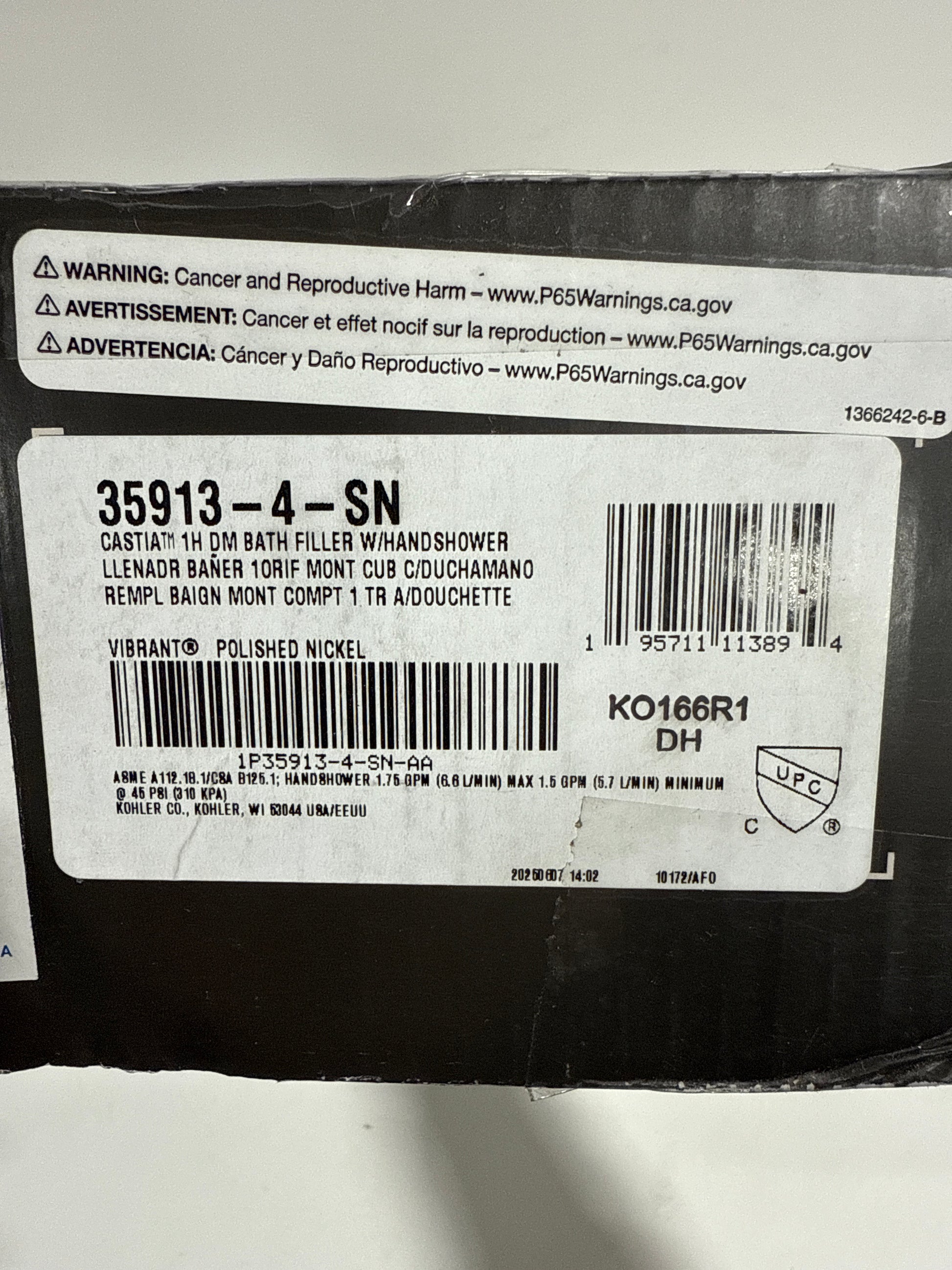 Castia by Studio McGee Deck-mount Bath Faucet with Handshower - *Plumbing