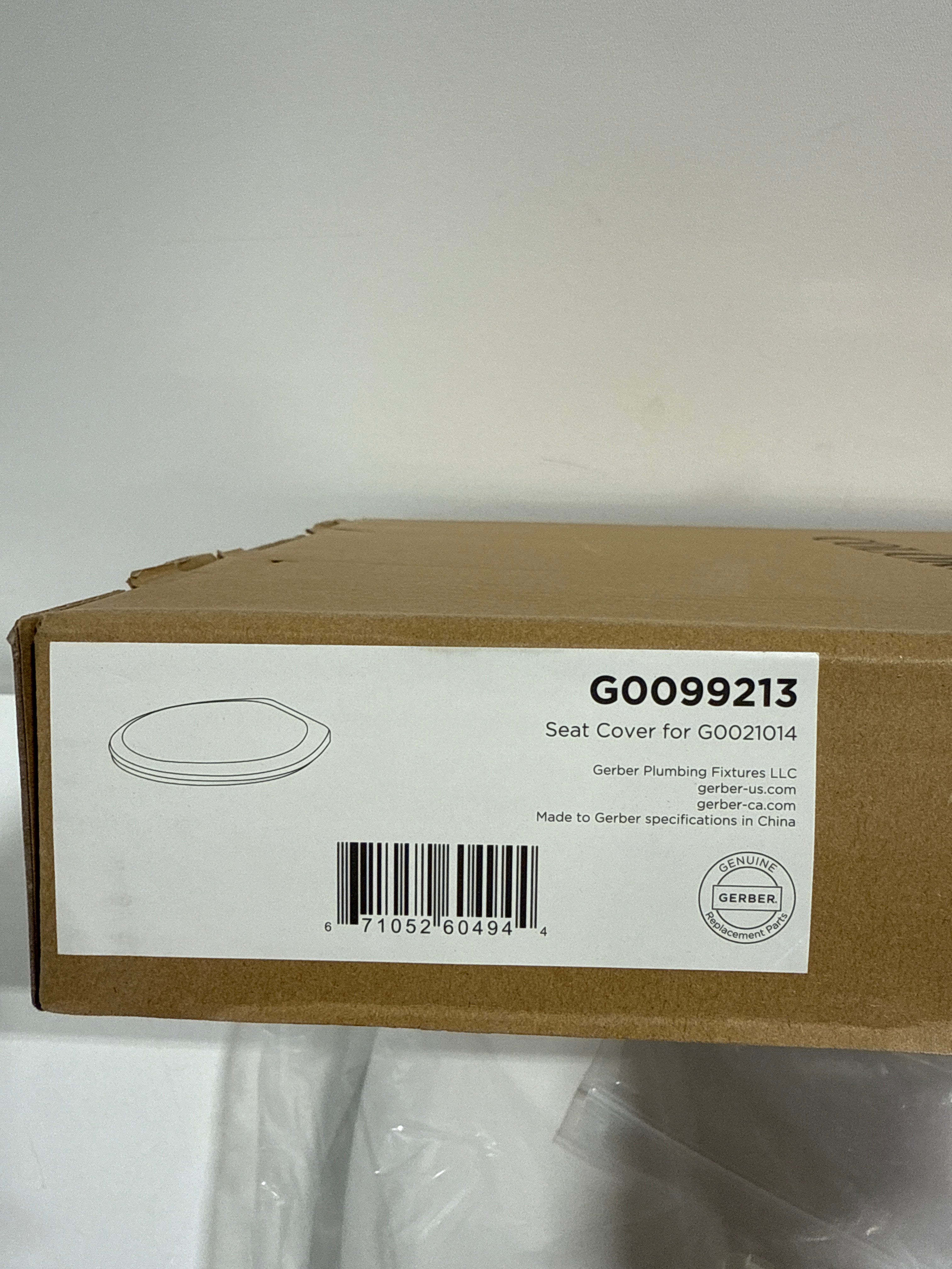 Gerber G0099213 Elongated Closed-Front Toilet Seat with Soft Close and Quick Release White Toilets - *Plumbing