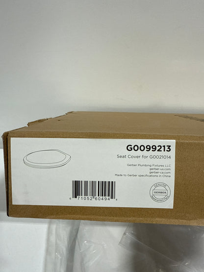 Gerber G0099213 Elongated Closed-Front Toilet Seat with Soft Close and Quick Release White Toilets