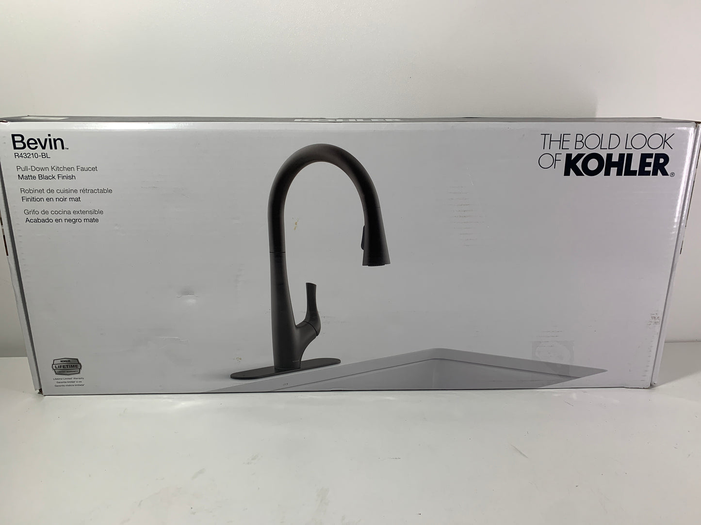 Kohler Bevin Pull-Down Kitchen Faucet Matte Black