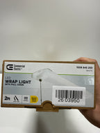 Commercial Electric 1-Pack 2 Ft 2000 Lumens Closet Light with Pull Chain LED Wraparound Light 20W Bright White 4000K