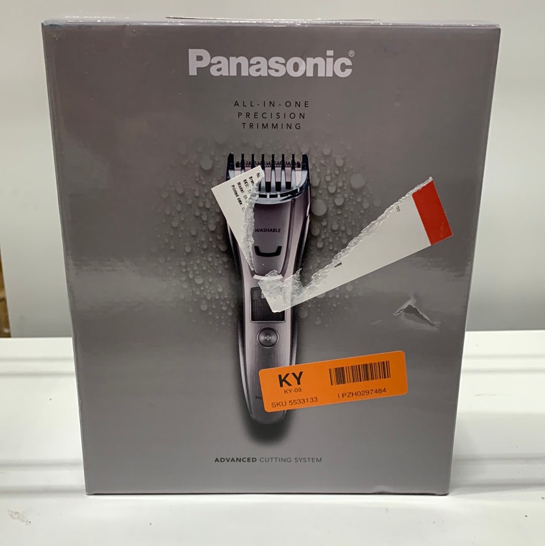 Panasonic - Men’s All-in-One Facial Beard Trimmer and Body Hair Groomer - Silve