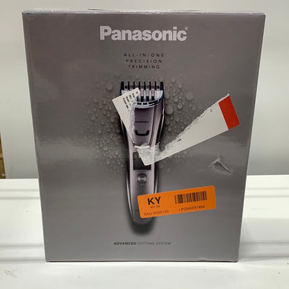 Panasonic - Men’s All-in-One Facial Beard Trimmer and Body Hair Groomer - Silve