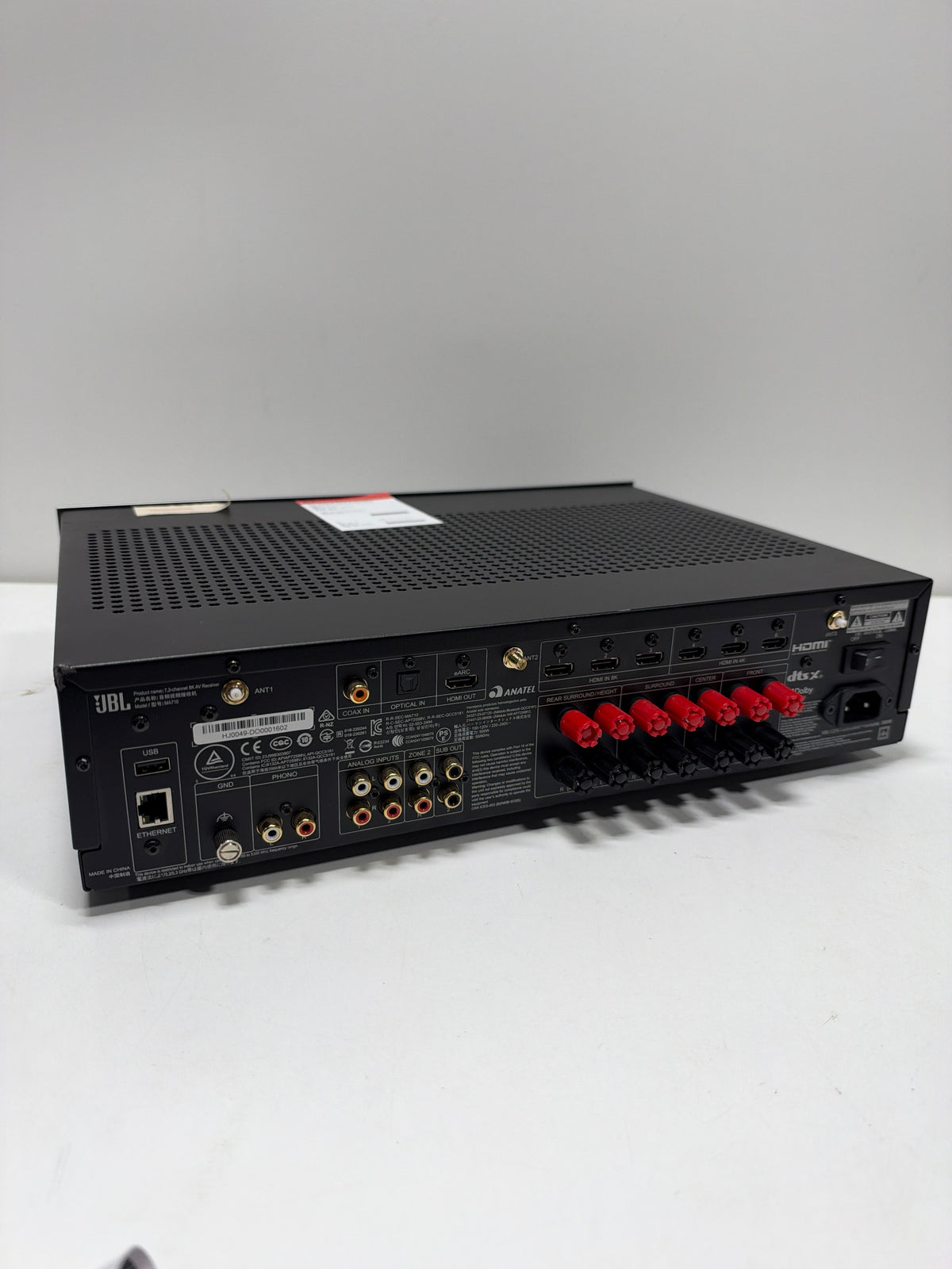 Missing Knob JBL MA Series JBLMA710BLKAM 7.2 Channel Network 8K Ultra HD AV Receiver - Black