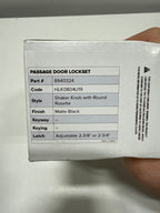 Miseno Mlk4080 Tuscora Shaker Passage Door Knob Set - Black