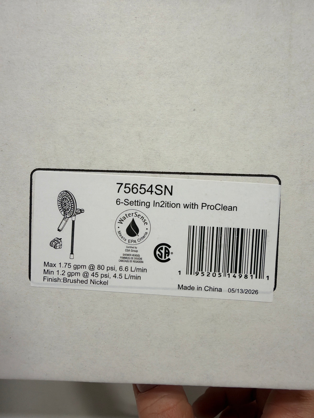 Delta 6-setting In2ition Hand Shower With ProClean 7564-SN