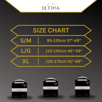 S/M Ultima Adult Disposable Breifs/Diapers +12 hour absorbency for overnight use Small/Medium