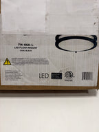 Minka Lavery 714 Vantage 14" Wide Round LED Flush Mount Ceiling Fixture Coal