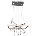 Elan Maze Chandelier Maze 7 Light 28’’ Wide LED Crystal Ring Chandelier Chrome Indoor Lighting Chandeliers - *Lighting