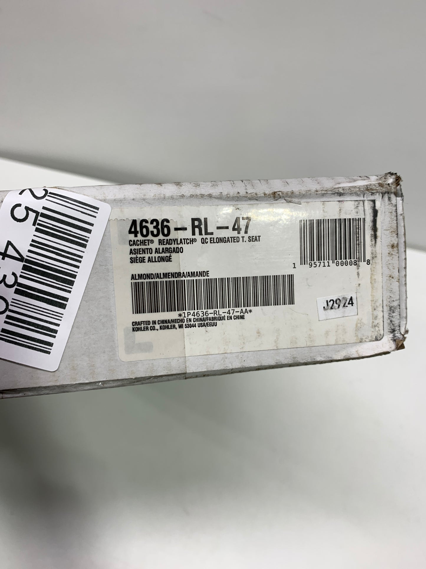 KOHLER 4636-RL-47 Cachet ReadyLatch Elongated Toilet Seat, Quiet-Close