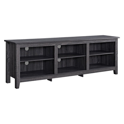 See Desc 70 in. Charcoal MDF TV Stand with Adjustable Shelves (Max TV Size 80 in.)