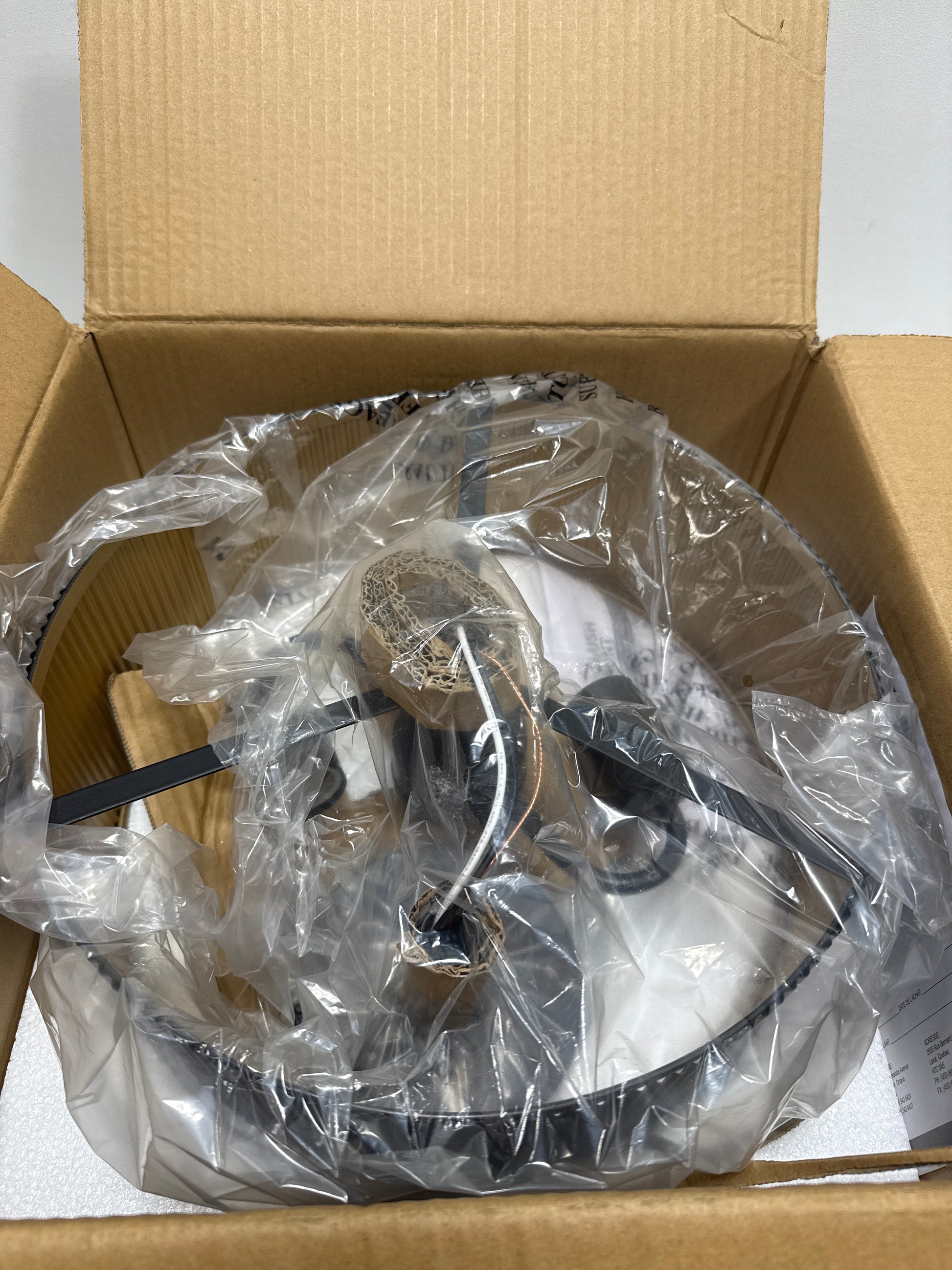 Rexton 13 in. 2-Light 60-Watt Modern Matte Black Semi- Flush Mount with Matte Black and Gold Metal Shade - *Lighting &