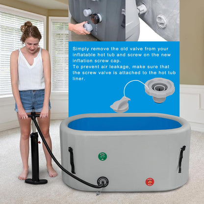 P05767 Air Valve Cap Compatible with Coleman Bahamas Airjet Saluspa Lay Z Spa Inflatable Hot Tub Replacement Parts Replacement One Way Air Valve Cap