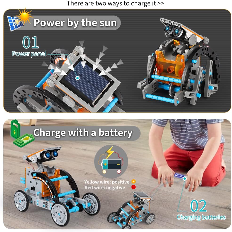 Lucky Doug Toys 12-in-1 STEM Solar Robot Kit - *Kids