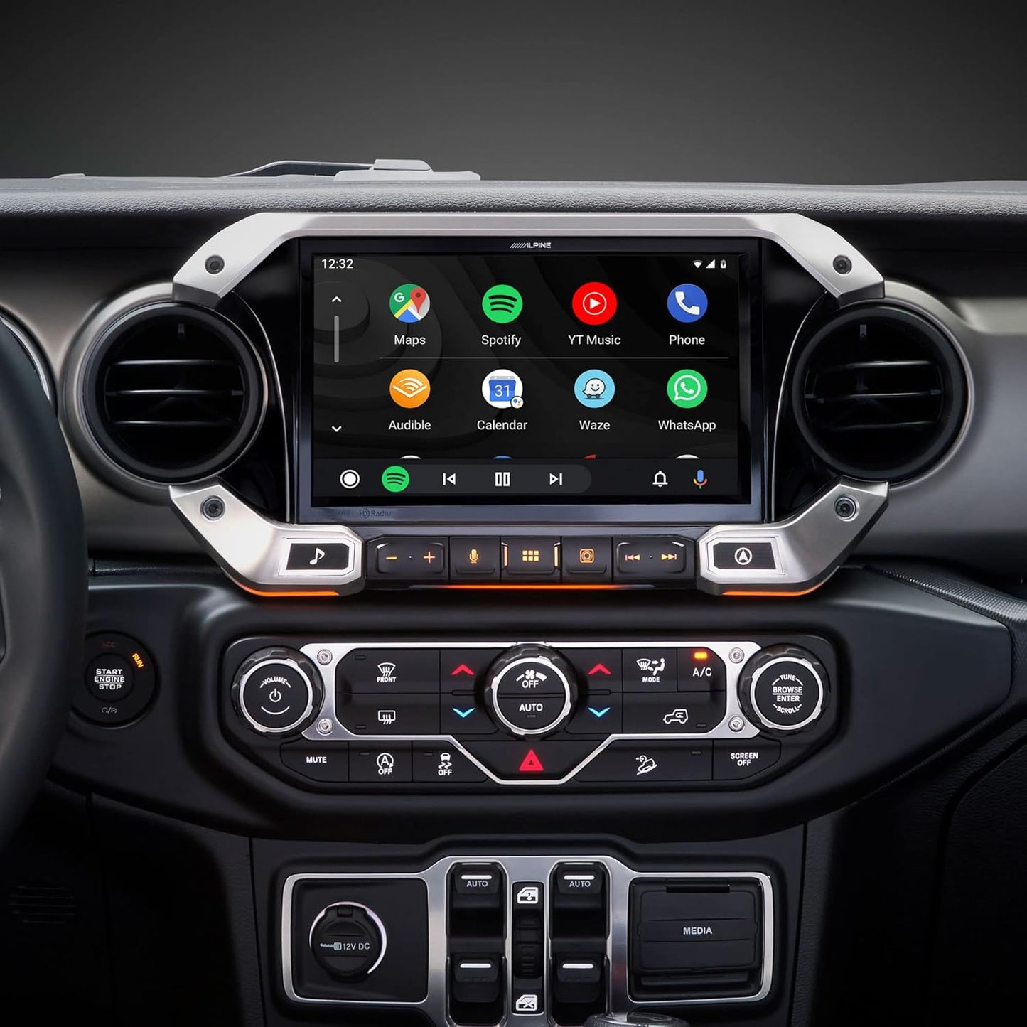 Alpine i509-WRA-JL 9-Inch Multimedia Receiver Compatible with 2018-Up Jeep Wrangler and 2020-Up Gladiator
