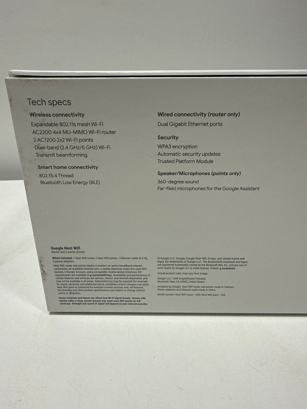 Used Google Nest Smart Whole Home WiFi with Google Assistant 4-Pack