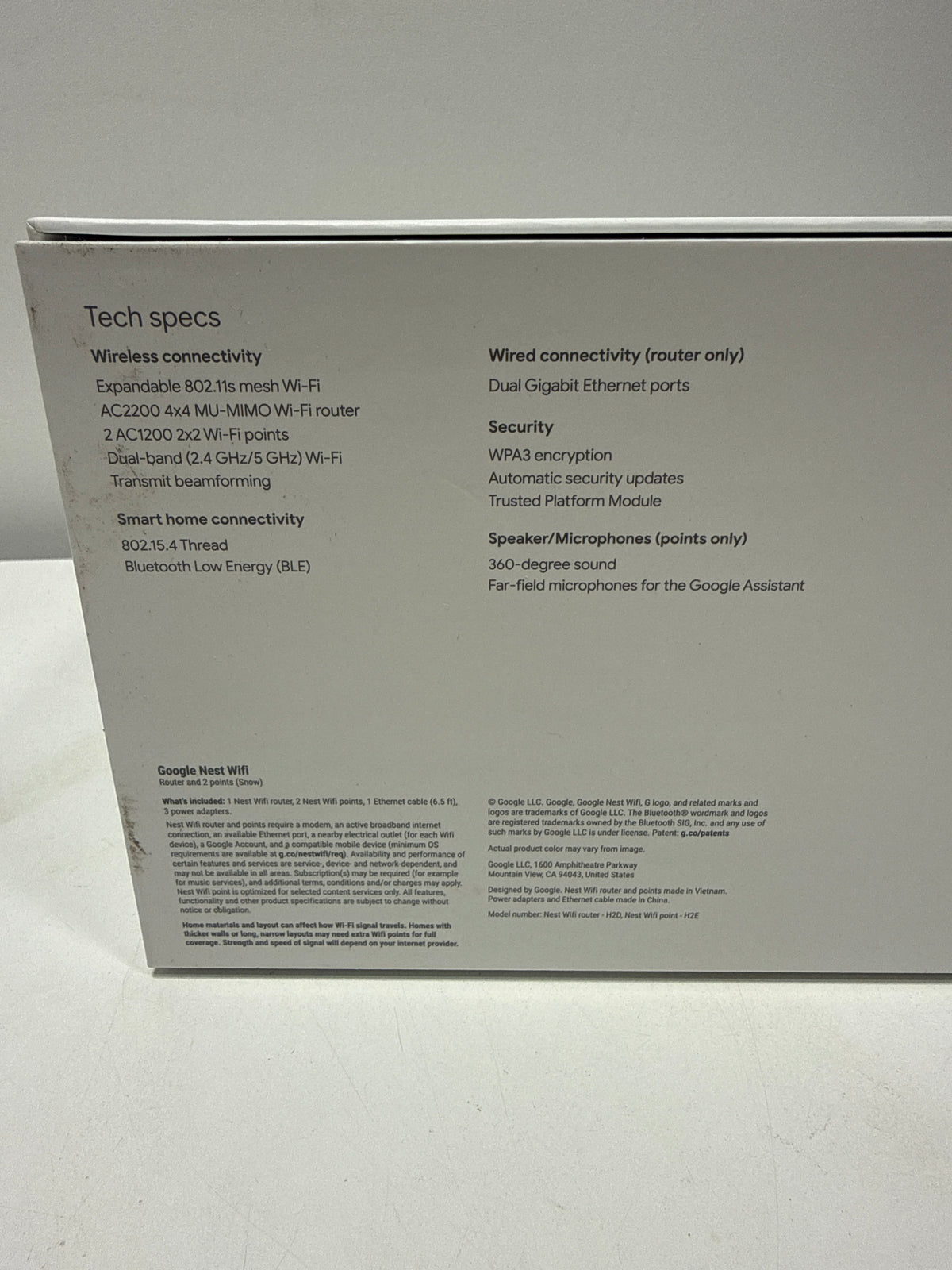 Used Google Nest Smart Whole Home WiFi with Google Assistant 4-Pack