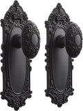 Signature Hardware 480936 Valma Solid Brass Passage Door Knob Set with Adjustable 2-3/8’’ or 2-3/4’’ Backset - Matte
