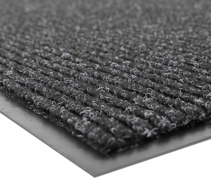 Notrax 109 Brush Step Carpeted Indoor/Outdoor Entrance Mat for Home or Office, 3' X 4', Absorbent Slip Resistant Heavy Duty Entry Mat, Charcoal, 109S0034CH