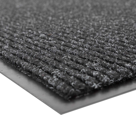 Notrax 109 Brush Step Carpeted Indoor/Outdoor Entrance Mat for Home or Office, 3' X 4', Absorbent Slip Resistant Heavy Duty Entry Mat, Charcoal, 109S0034CH