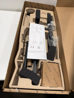 Baldwin 85311 190 ENTR Hollywood Hills Black Modern Lever Door Handle