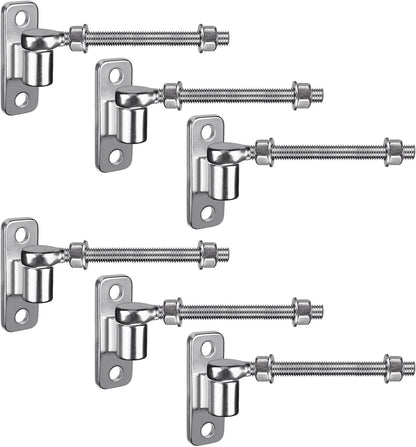 Cast Gate Hinges, Heavy Duty Gate Hinge for Wood Fence, 304 Stainless Steel Gate Hinges Heavy Duty, One Piece with Non-Weld Wood Gate Hinges, 8''J Bolt Gate Hinge for Farm Gate, 6Pack
