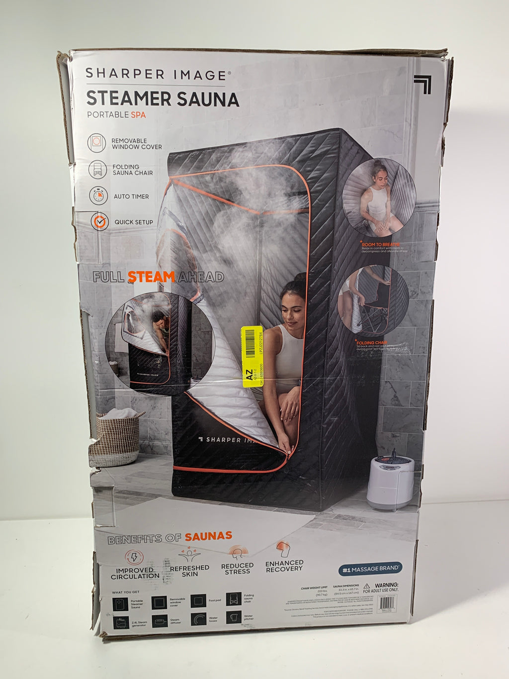 Sharper Image Steamer Sauna Portable Spa - Black - *Health & Beauty