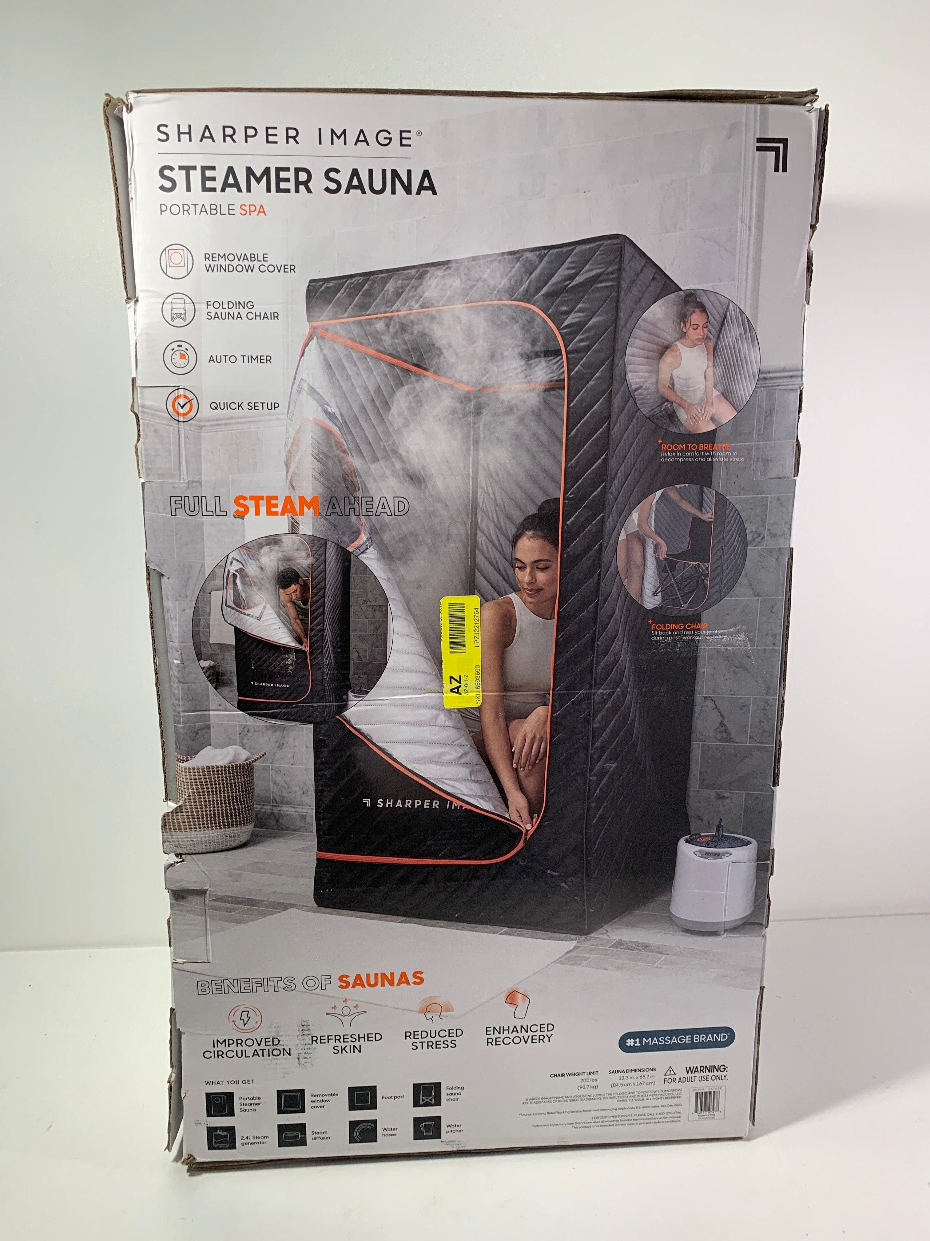 Sharper Image Steamer Sauna Portable Spa - Black - *Health & Beauty