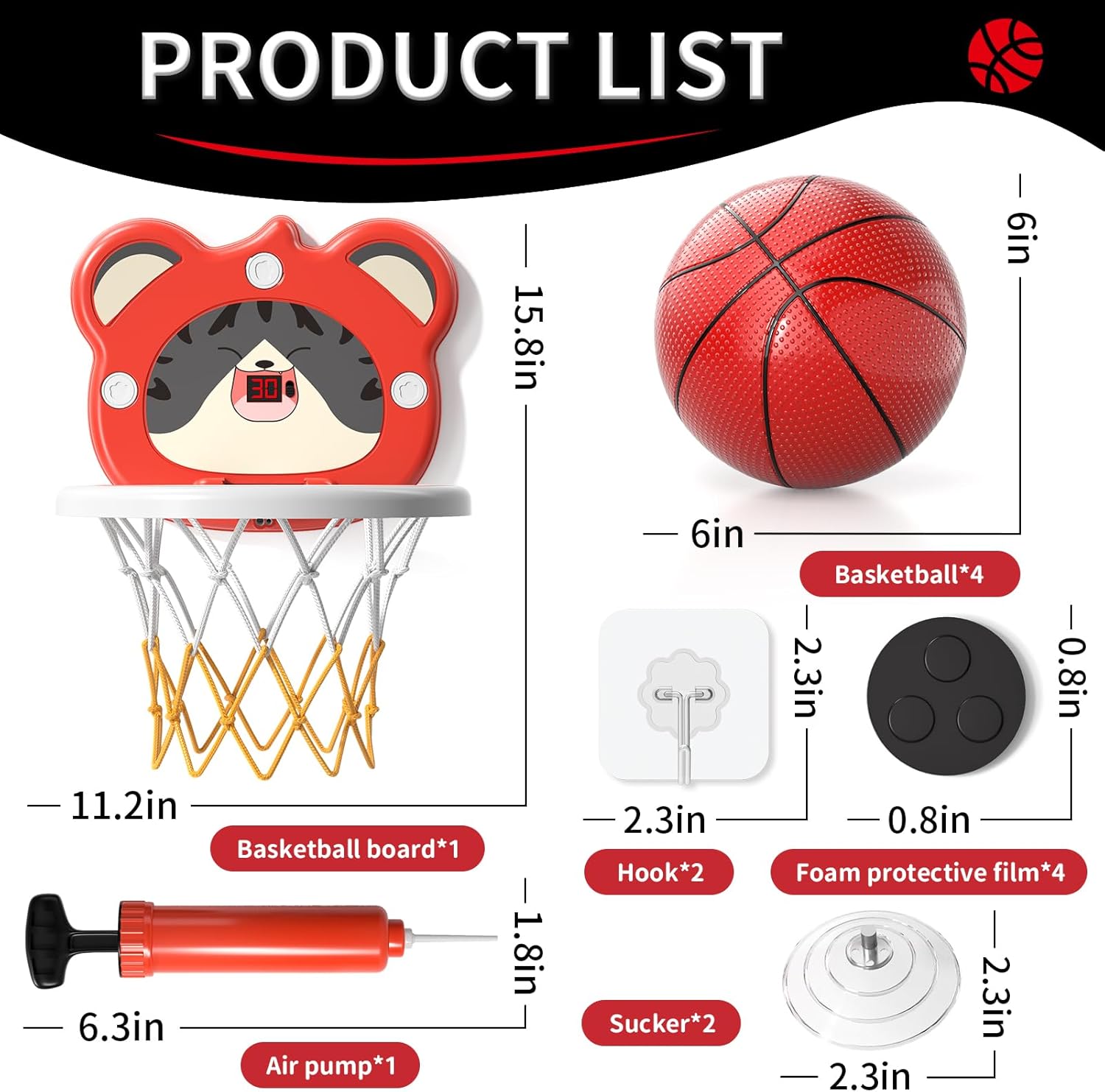 Indoor Mini Scoring Basketball Hoop for Toddler - *Kids