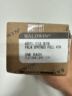 Baldwin 4971112BIN 4971.BIN Palm Springs 4 Inch Center to Center Handle Cabinet Pull from The Estate Collection