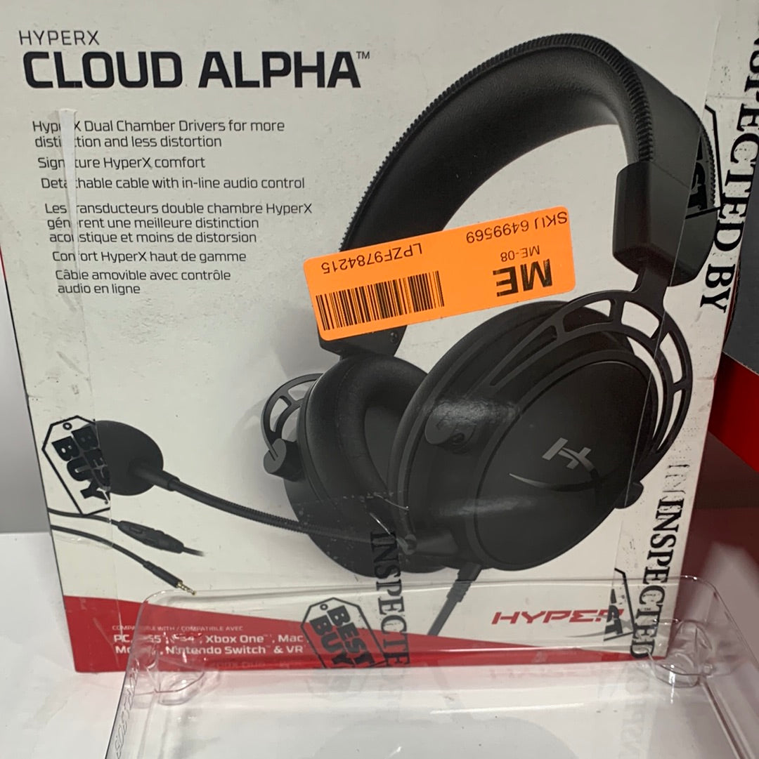 HyperX - Cloud Alpha Wired Stereo Gaming Headset for PC, Xbox X|S, Xbox One, PS5, PS4, Nintendo Switch, and Mobile - Black