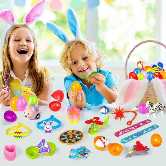 100PCS Prefilled Easter Eggs with Toys for Easter