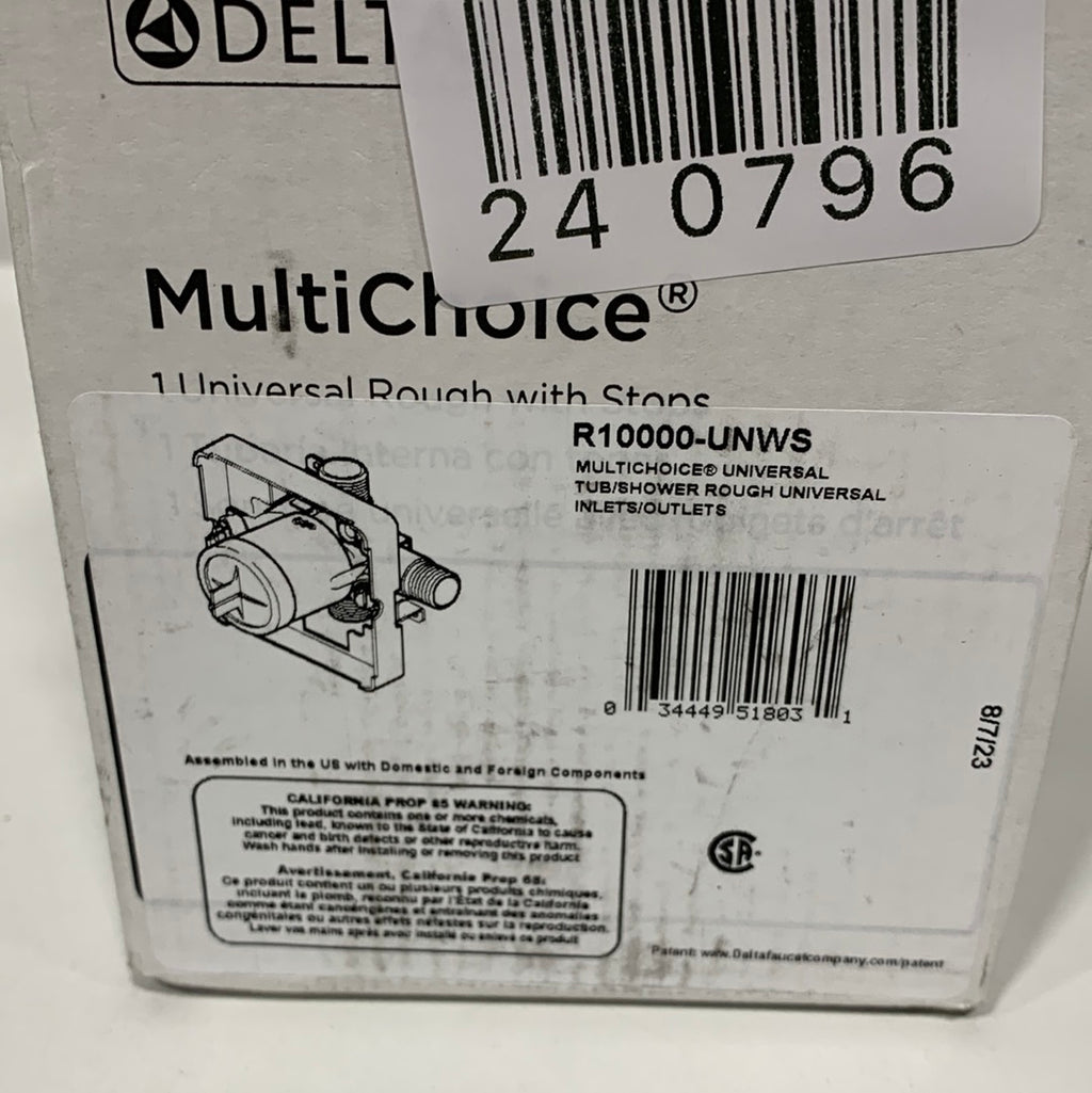 Delta MultiChoice Universal Tub and Shower Valve Body Rough-in Kit with Screwdriver Stops - *Plumbing