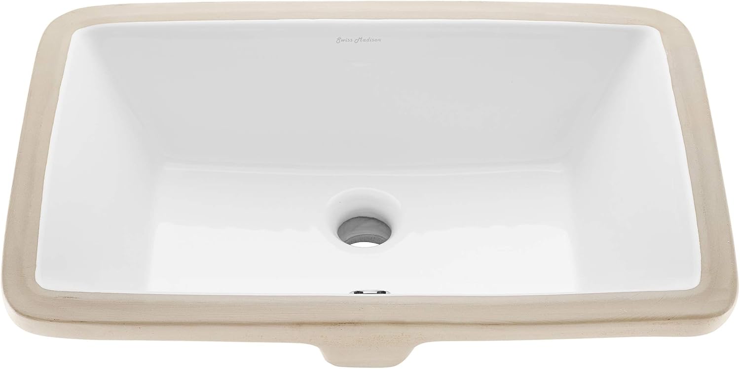 Swiss Madison SM-UM625 Voltaire 21 Rectangular Under-Mount Bathroom Sink