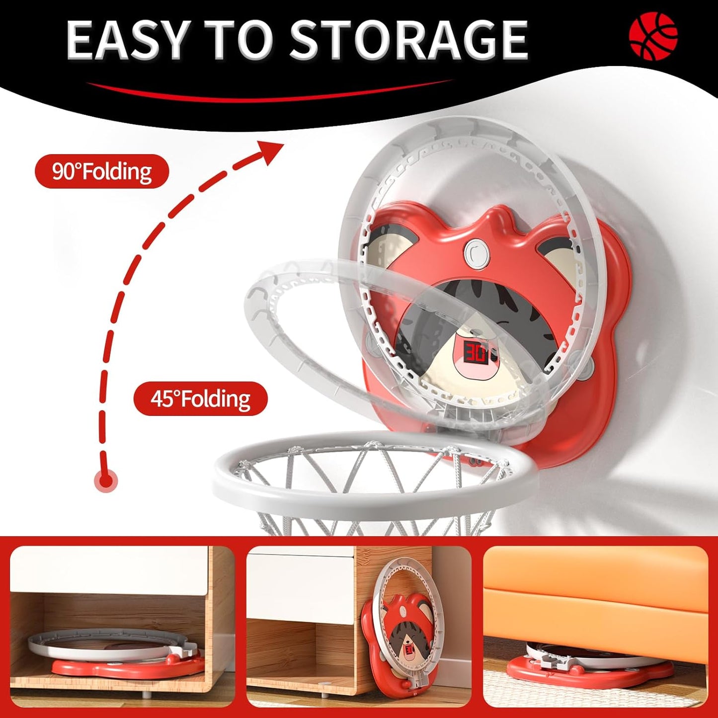 Indoor Mini Scoring Basketball Hoop for Toddler