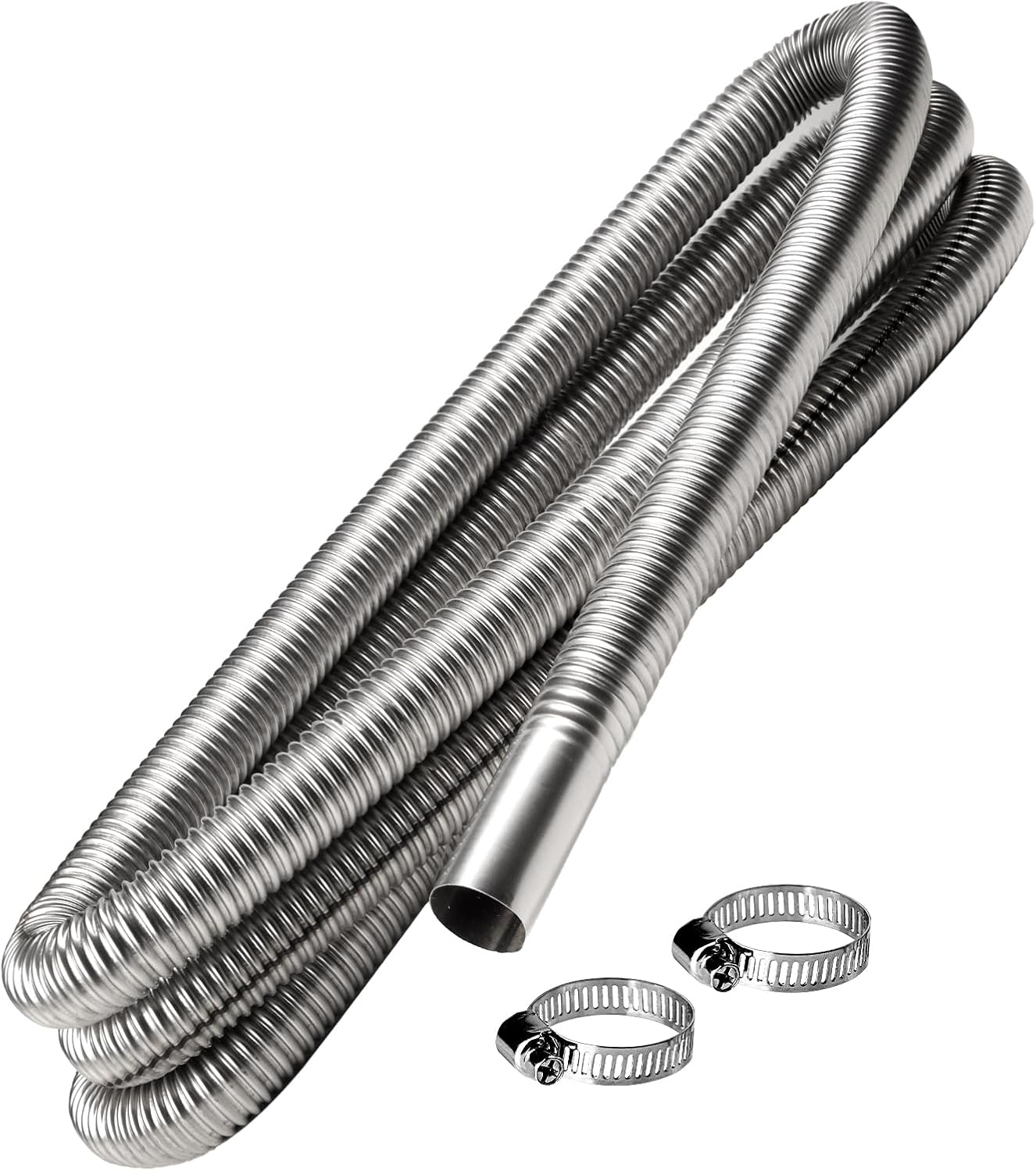 KXKZREN Stainless Steel Exhaust Pipe 24.5mm Inner Diameter Exhaust Extension Tube for Air Diesel Parking Heater Fit
