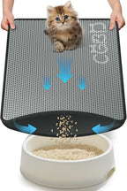 CGBD Cat Litter Mat - Double Layer Honeycomb Design Litter Trapping Mat Urine-Proof & Non-Slip Easy Clean Waterproof