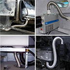 KXKZREN Stainless Steel Exhaust Pipe 24.5mm Inner Diameter Exhaust Extension Tube for Air Diesel Parking Heater Fit