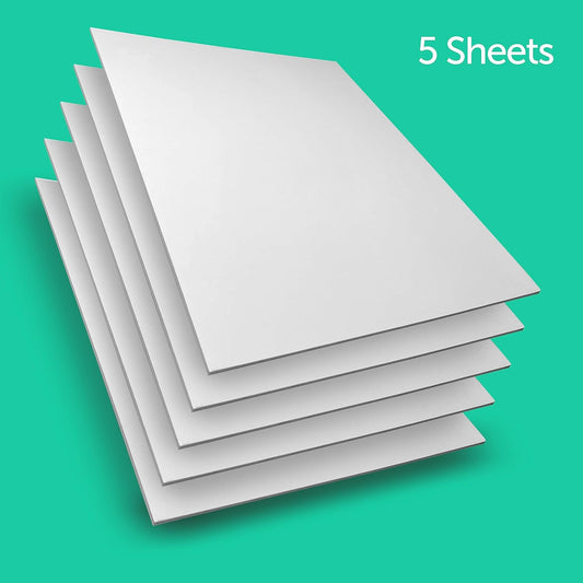 Flipside Products 18" x 24" White Foam Board, Arts and Crafts, 3/16" Thick, Presentations, Signboards, Backing Board, Display, Pack of 5