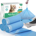 Cat Litter Box Liners for Self Cleaning LitterBox Zeuste 60 Pack Pre-separated Drawstring Waste Bags 9-11 Gallon