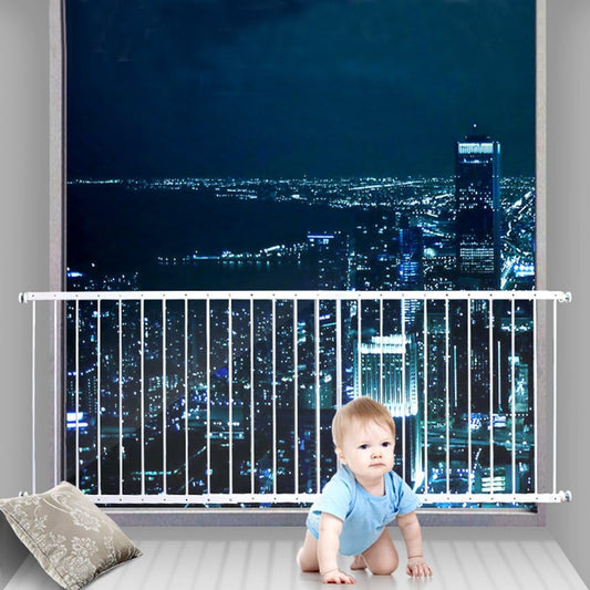 See Desc Fairy Baby Window Guards for Children, Adjustable Wide Child Safety Window Guard Prevents Accidental Falls, Home Security Childproof Interior Bar Guard for Windows Wide 86.61"-112.2"(4 Panels)