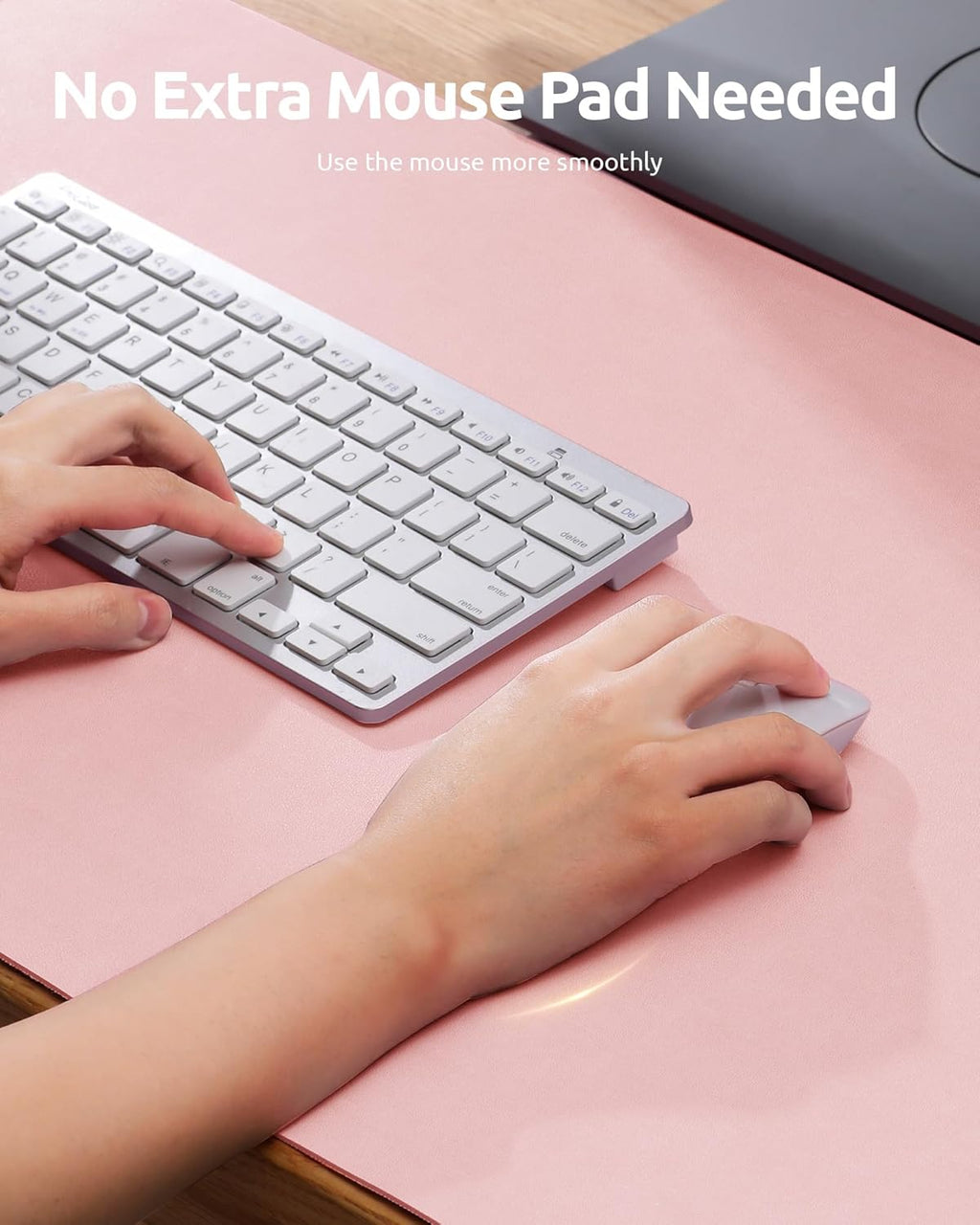 YSAGi Leather Desk Protector Office Mat Large Mouse Mat Non-Slip PU Leather Blotter Laptop Desk Pad Waterproof Writing