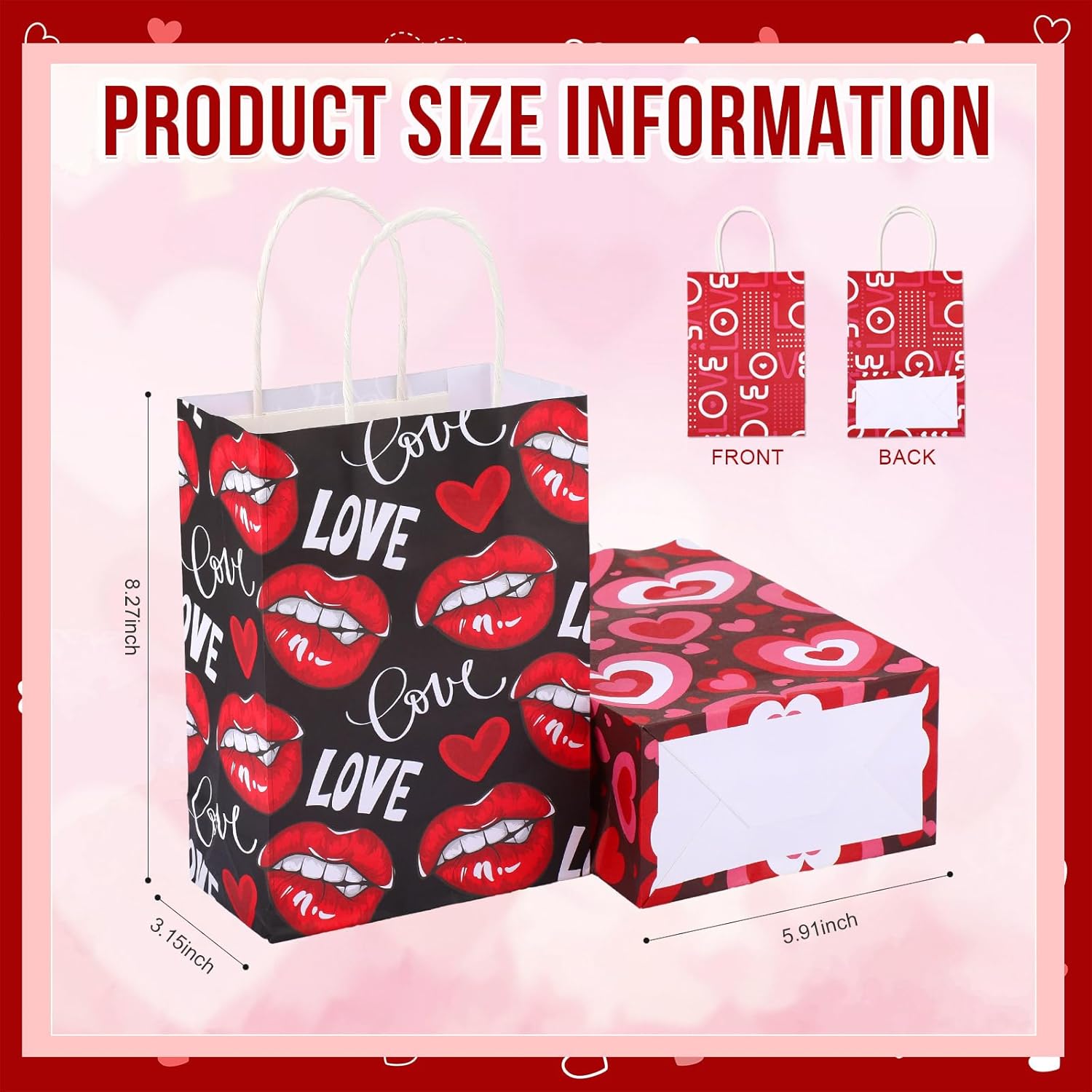 Skyygemm 200 Pcs Mother’s Day Gift Paper Bags Bulk Mothers Day Bags Mothers Day Gift Bags Mothers Day Bags with Handles